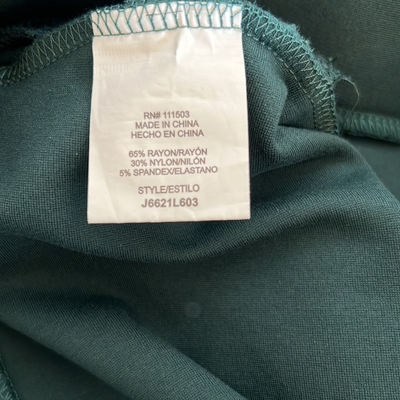 June & Hudson peacock green skinny pants - Picture 6 of 6